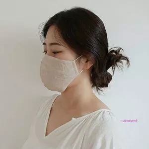국산 숨쉬기편한 4컬러 천마스크 여름 린넨마스크bcd730