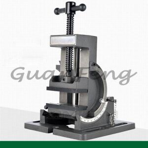 4인치 틸팅 가이드 로드 앵글 플랫 노즈 플라이어 소형 바이스 프레스 벤치 90도 경사 고정