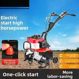 144형 강력 전기 시동 마이크로 경운기 농업용 토양 풀림 황무지 제초기