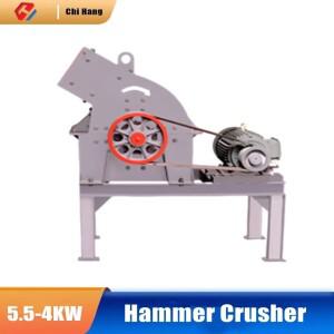 석재 파쇄기 이동식 소형 상업용 유리 건축 벽돌 시멘트 블록 폐기물 해머 크러셔