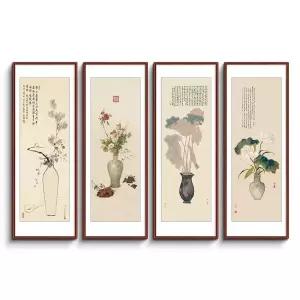 동양화 액자 거실 엔틱 우아한 풍경화 서예 인테리어 산수화