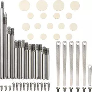 1세트 Yootones 클라리넷 수리 도구 패드 롤러 스프링 나사 키트 기기 교체 호환됨
