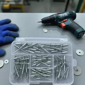 리벳못 리베트 GB12618 알루미늄 블라인드 리벳 돔 헤드 팝 가구용 100개 세트 홈 데코