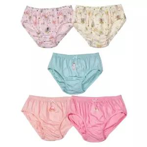 부드러운 아동용 어린이 주니어 여아 팬티 5매 여자