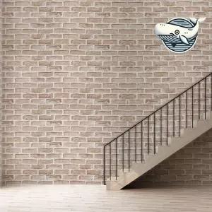 [셀러에이드]온도조절 벽지 러그 돌담 스타일 인테리어 벽지 보온벽지