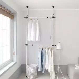 [JED] 봉행거 파이프행거 틈새행거 2단 38파이