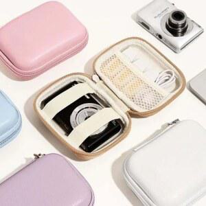 가죽 하드 SD CCD 카드 여행용 카메라 소형 케이스 액세서리용 카메 디지털