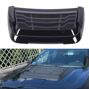 본넷덕트 포드 레인저 XLT XLS XL 2015-2022용 광택 블랙 ABS 후드 에어 인테이크 트림 커버 차량용 보닛