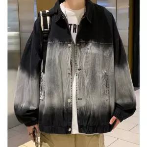 데님 가을 캐주얼 청자켓 카고 자켓 남자재킷 건달패션 코트 스타일 커플 그러데이션 원템3