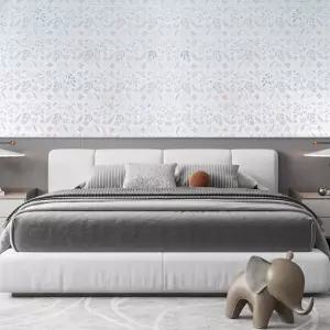 [디에스툴] 접착 50cmX10m 작은꽃 시트지 실크벽지 방한 풀바른 라이즈 보온 벽지 인테리어 방풍 (단품)