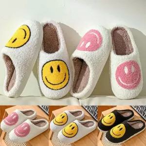 인기상품 여성 스마일 뽀글이 털안감 슬리퍼 URD-541 [WFK69F2_260405]