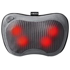 호메딕스 진정열, 역기능, 충전식 배터리, 통합 컨트롤이 가능한 cord 없는 시아츠 전신 마사지 베개 u2013경량