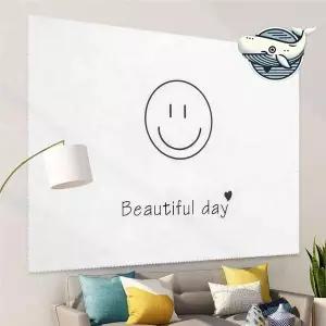 스마일 패브릭 포스터 카페 인테리어 거실 침실