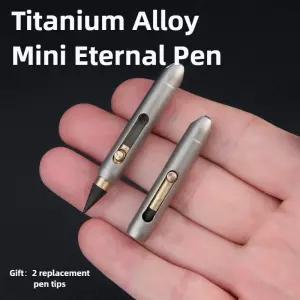 영원한 연필 금속 Inkless 펜 티타늄 합금 영원히 책상 장식 포켓 키 체인 펜던트 쓰기