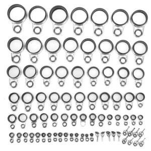낚싯대 가이드 라인 텔레스코픽 세트 뗏목 액세서리 낚시