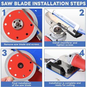 B97A-앵글 그라인더 스탠드 45도 타일 모따기 도구 100형 앵글 홀더