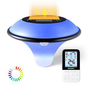 INKBIRD IBS-P05R 태양열 수영장 온도계 (주변광 감지, 300m 전송 거리, 온수/스파용)