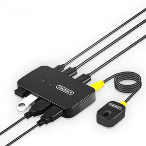 KVM USB 스위치 어댑터 2  4 입력 출력 컨트롤러 허브 프린터 공유 스플리터 분배 노트북 키보드 마우스 모