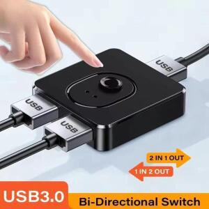 USB 3.0 KVM 스위치 허브 1x2/2x1 스위처 USB3.0 컴퓨터 프린터 키보드 마우스 노트북용 호환 공유 컨트롤