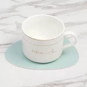 컵받침 4p세트 스카이 실버 종이컵 미끄럼방지 찻잔 플레이팅