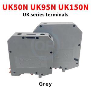(10개) UK50N/95N/150N 고전류 사각형 결합 단자대 레일 장착형 전압