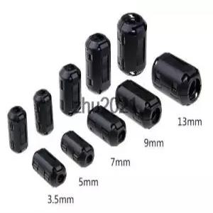 10pcs TDK 3.5mm/5mm/7mm/9mm/11mm/13mm 자기 링 클립 온 RFI EMI 필터 페라이트 코어 주변 검정색 회색