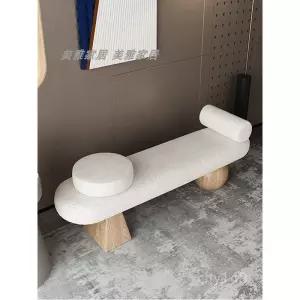 북유럽 양털 벤치 소파 인테리어 실내 의자 긴의자 현관