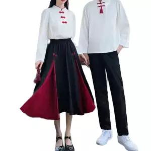 세라복 커플 일본 코스프레 흑세라복 유니폼 스타일