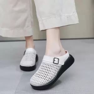 하프 여친 MN 슬리퍼 여름용 웨지힐 펀칭 인기2