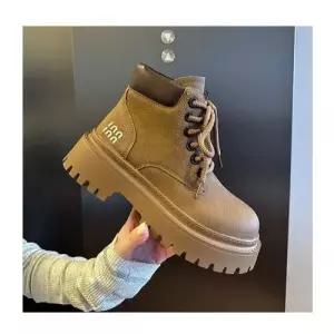 슬송렉샵 여자 빈티지 가을 키작녀 워커 통굽 워커힐 부츠 대황 꾹3