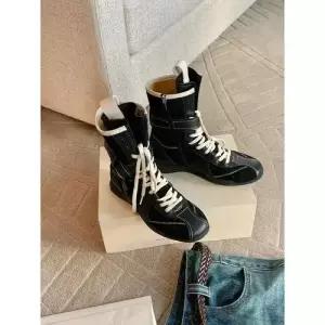 슬송렉샵 빈티지 여사친 키작녀 워커힐 소가죽 버전 복싱화 배색 스트랩 옆지퍼 워커 앵클부츠 꾹5