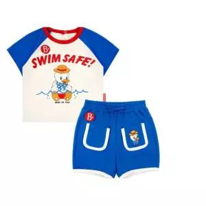 [롯데백화점]베베드피노 스위머 덕 베이비 라운지 웨어 세트-BP52OS184