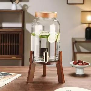 우드 카페 물통 디스펜서 워터저그 유리병 저그 차