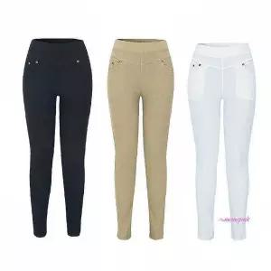 여성용 슬림핏 팬츠 신축성좋은 소형 22S 시즌 면바지 바디라인opq958