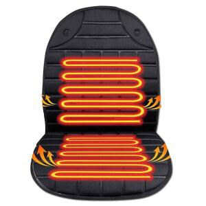 테오미 열선 시트 커버, 2개의 고속 난방 모델 쿠션 블랙