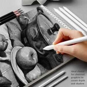 미술 용품 드로잉 도구 스터프 라이스 페이퍼 스케치 더블 헤드 스머지 스틱 블렌딩 화이트 펜 연필