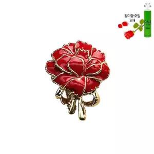 장미향기 카네이션 브로치 리본2 2ml 장미향수 포함 카네이션브로치