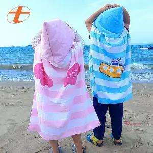 탑나이스 유아동 타월 가운 비치 목욕 후드 순면 수영 수건 물놀이uvw569
