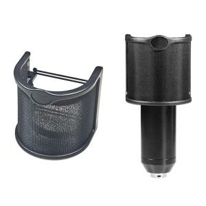 호환 마이크 PC 스튜디오 녹음 장비용 팝 필터 스크린용 금속 윈드스크린