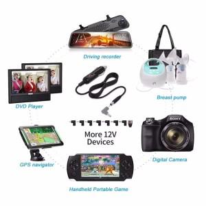 호환 휴대용 DVD 플레이어  GPS  스네일락스 시트  LED 조명용 24W 12V 차량용 충전기 전원 코드(8/11 DC