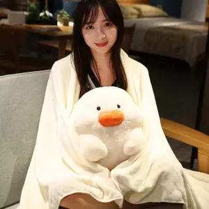 오리 인형 쿠션 낮잠 베개 사무실 학생용