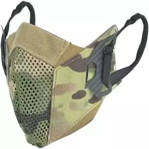 DMGEAR 에어소프트 메쉬 마스크 하프 페이스 편안한 통기성 전술적 하부 얼굴 보호 야외용