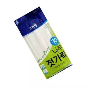 [콩심팥심]나무 젓가락 30개 일회용젓가락 업소 나들이 야외