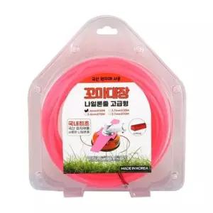 예초기나일론줄 2.4mm X 70m 예초기 나이론줄 형 꼬마대장정품