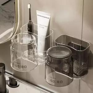 [SBD] 컵 홀더 걸이형 욕실 칫솔통 면도기 보관 정리 거치용 칫솔