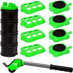 헤비 듀티 가구 터 레버 4 660파운드 적재 용량 가전제품 롤러 휠 슬라이더 쉽게 안전하게 이동할 수 있는