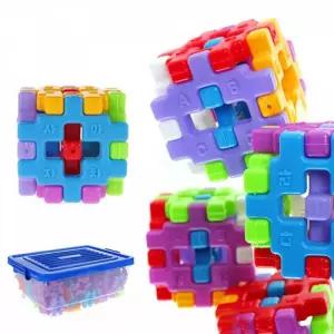 꼬마사각블럭 200pcs 보관함포함