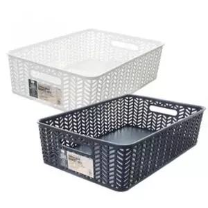 [생활] 수납 오픈형 스타일 바스켓 헤링본