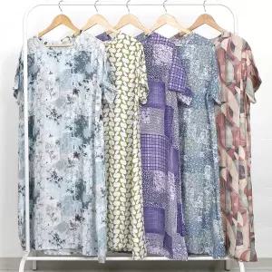 여성 인견 레이온 원피스 여름 냉감 쿨링 홈웨어 이지웨어 외출복