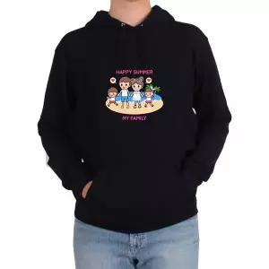 [RIZPICK]후드티 HAPPY SUMMER MY FAMILY 여름휴가 그림 다양한 색상 사이즈